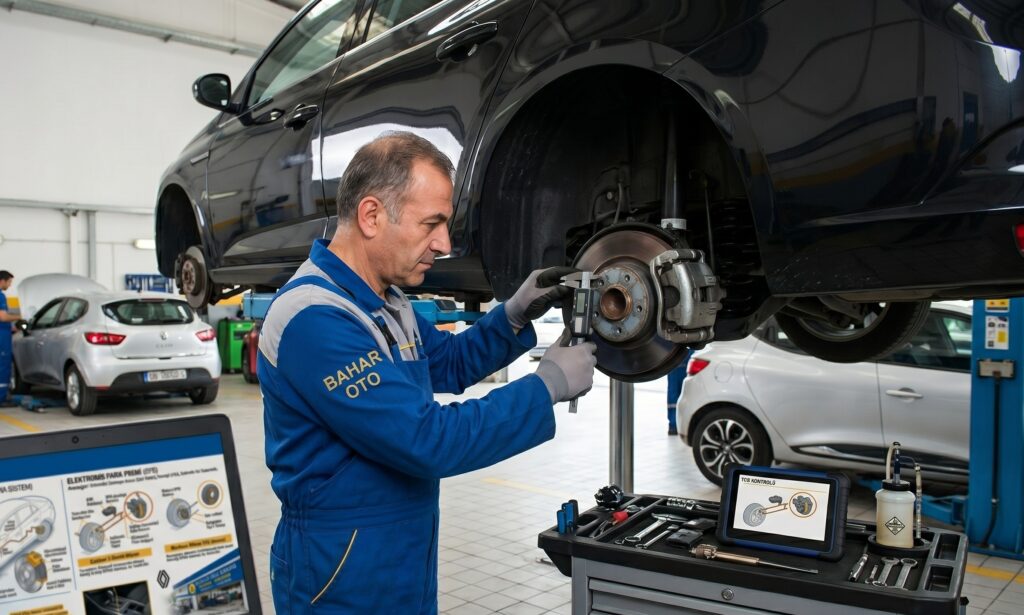 Renault özel servis Clio ve Megane Periyodik Bakım ağır bakım fren sistemi