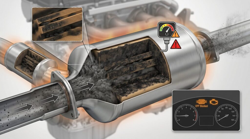 Dizel Partikül Filtresi DPF Temizliği Aktif Rejenerasyon Motor Arıza Lambası Motor Yağı
