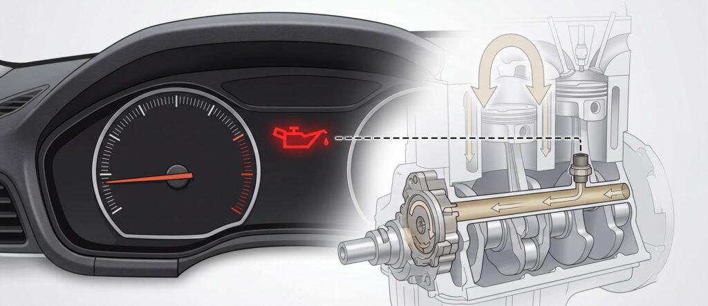 Rölantide Yanan Motor Yağ Lambası